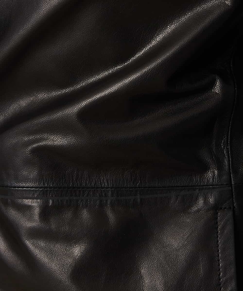 MICHEL KLEIN HOMME   （ミッシェルクランオム）の「レザーブルゾン（BABY GOAT NAKED）（ブルゾン・メンズ・ブラック・MEDIUM/LARGE/X-LARGE）」の4枚目の写真
