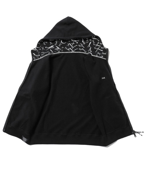 メンズビギ✕デンハム シザープリントパーカー デンハム薄手パーカー