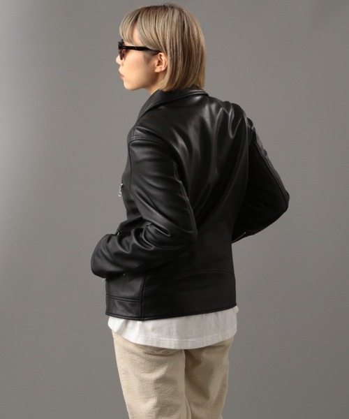Retro Grade（レトログレード）の「【RETRO GRADE】ダブルライダース/ DOUBLE　RIDERS（ライダースジャケット・レディース・ブラック・SMALL/MEDIUM/LARGE/X-LARGE/X-SMALL）」の12枚目の写真