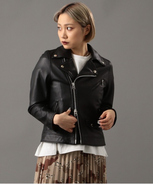 Retro Grade（レトログレード）の「【RETRO GRADE】ダブルライダース/ DOUBLE　RIDERS（ライダースジャケット・レディース・ブラック・SMALL/MEDIUM/LARGE/X-LARGE/X-SMALL）」の5枚目の写真