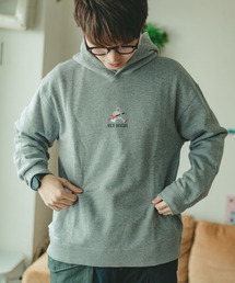 FLYING レスラー刺繍スウェットプルパーカー