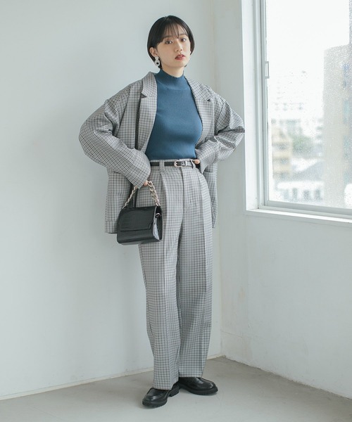 PAGEBOY(ページボーイ)の「ウールライクセットアップジャケット(テーラードジャケット・レディース・ブラック/グレー系その他/ブラウン系その他/グレイッシュベージュ・SMALL/MEDIUM)」の7枚目の写真