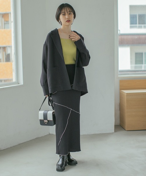 PAGEBOY(ページボーイ)の「ウールライクセットアップジャケット(テーラードジャケット・レディース・ブラック/グレー系その他/ブラウン系その他/グレイッシュベージュ・SMALL/MEDIUM)」の8枚目の写真