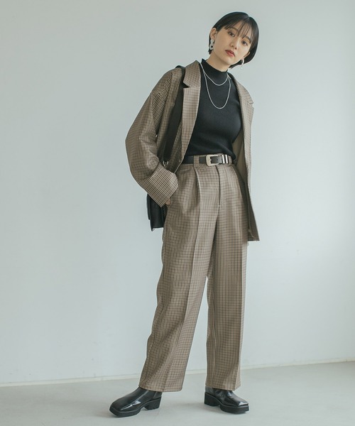 PAGEBOY(ページボーイ)の「ウールライクセットアップジャケット(テーラードジャケット・レディース・ブラック/グレー系その他/ブラウン系その他/グレイッシュベージュ・SMALL/MEDIUM)」の17枚目の写真