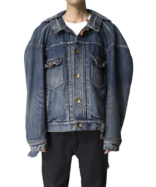 メゾンミハラヤスヒロ ペインテッドデニムジャケット Maison MIHARA YASUHIRO（メゾンミハラヤスヒロ）の「【Maison