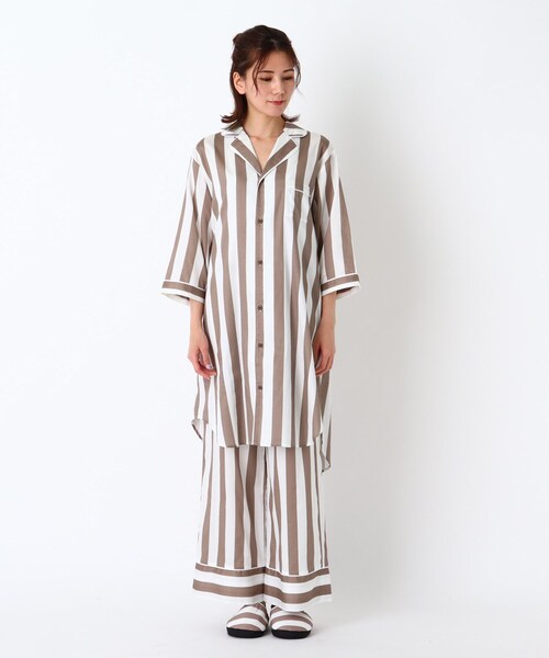 SOUP（スープ）の「◆【SOUP HOME】オーガニックコットンシャツワンピース（ワンピース・レディース・ネイビー系2/ベージュ系その他2/ネイビー・40/38/36）」の7枚目の写真