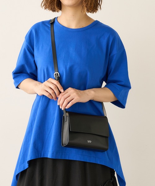 Lui's（ルイス）の「スプリットレザー フラップミニショルダーバッグ（ショルダーバッグ・メンズ・ブラック/グレイッシュベージュ/ホワイト/グリーン/グレー/ブラウン・FREE）」の20枚目の写真