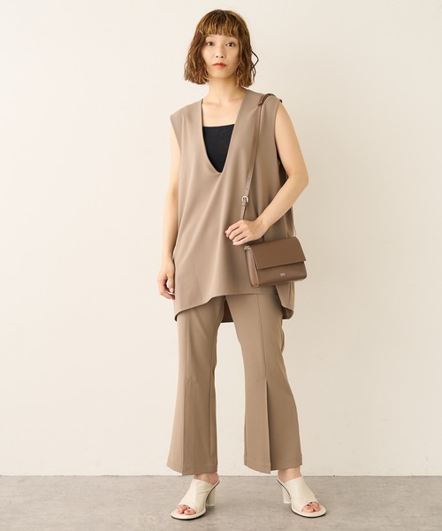 Lui's（ルイス）の「スプリットレザー フラップミニショルダーバッグ（ショルダーバッグ・メンズ・ブラック/グレイッシュベージュ/ホワイト/グリーン/グレー/ブラウン・FREE）」の12枚目の写真