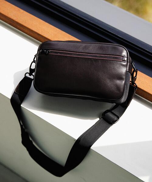 GREEN LABEL RELAXING 牛革製品 斜めがけバッグ 黒 green label relaxing（グリーンレーベルリラクシング） ショルダー