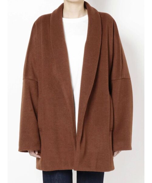 Ungrid（アングリッド）の「ミドル丈デザインコート（その他アウター・レディース・オレンジ/モカ・FREE）」の10枚目の写真