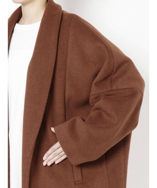 Ungrid（アングリッド）の「ミドル丈デザインコート（その他アウター・レディース・オレンジ/モカ・FREE）」の14枚目の写真