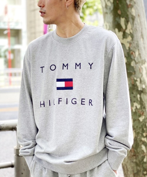 Hilfiger ヒルフィガー トミー Tommy Hilfiger トミーヒルフィガー のファッション Hilfiger スウェット セール Shirt Sweat Essential Sweat メンズ スウェット ロゴ スウェット シャツ エッセンシャル Logo Tommy