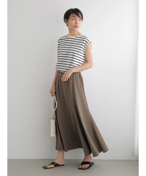 AMERICAN HOLIC（アメリカンホリック）の「切り替えカットフレアスカート（スカート・レディース・チャコールグレー/モカ・S/M/L）」の20枚目の写真