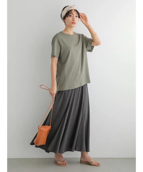 AMERICAN HOLIC（アメリカンホリック）の「切り替えカットフレアスカート（スカート・レディース・チャコールグレー/モカ・S/M/L）」の14枚目の写真