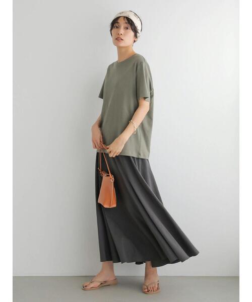 AMERICAN HOLIC（アメリカンホリック）の「切り替えカットフレアスカート（スカート・レディース・チャコールグレー/モカ・S/M/L）」の12枚目の写真