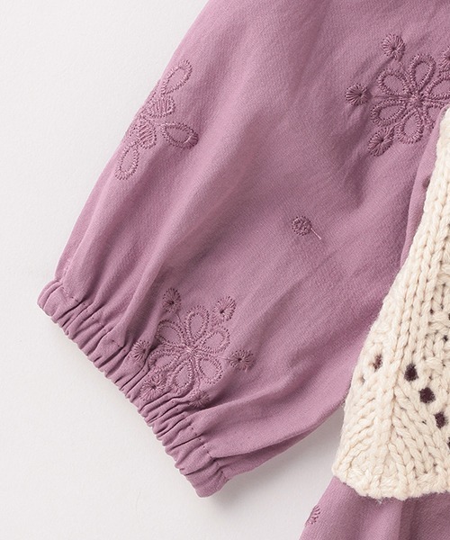 petit main（プティマイン）の「【リンク】ティアードワンピビスチェセット（アンサンブル・キッズ・ラベンダー/アイボリー・80ｃｍ/130cm/90cm/100cm/120cm/110cm）」の16枚目の写真