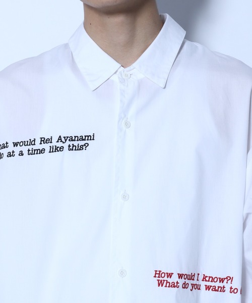 HARE（ハレ）の「【エヴァンゲリオンコラボ 】バックシーンプリントシャツ（シャツ/ブラウス・メンズ・ホワイト/ブラック・FREE）」の5枚目の写真