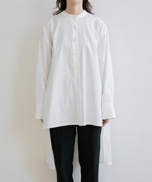 yuw(ユウ)の「BACK TIERED SHIRT 236449(シャツ/ブラウス・レディース・オフホワイト/ブラック/ベージュ・FREE)」の10枚目の写真