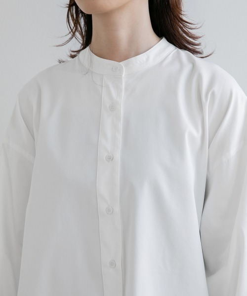 yuw(ユウ)の「BACK TIERED SHIRT 236449(シャツ/ブラウス・レディース・オフホワイト/ブラック/ベージュ・FREE)」の9枚目の写真