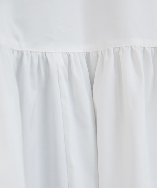 yuw(ユウ)の「BACK TIERED SHIRT 236449(シャツ/ブラウス・レディース・オフホワイト/ブラック/ベージュ・FREE)」の15枚目の写真