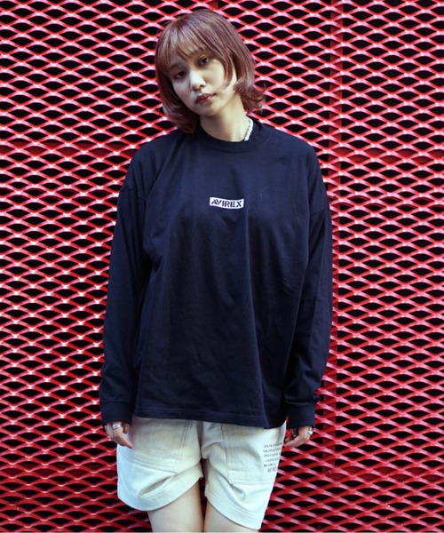 AVIREX(アヴィレックス)の「【直営店限定】バンダナプリント ボックス ロゴ 長袖 Tシャツ / BANDANA PRINT BOX LOGO LS T-SHIRT/アヴィレックス/AVIREX(Tシャツ/カットソー・レディース・ブラック/ブラック系その他/レッド/クリアレッド・MEDIUM/LARGE/X-LARGE/XX-LARGE)」の19枚目の写真