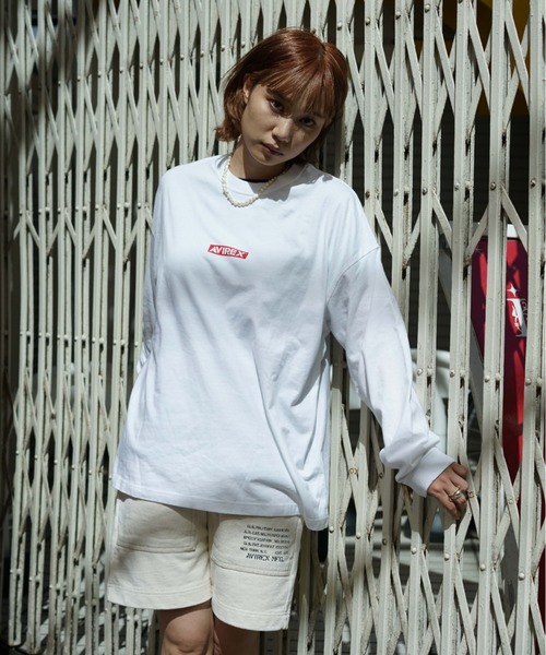 AVIREX(アヴィレックス)の「【直営店限定】バンダナプリント ボックス ロゴ 長袖 Tシャツ / BANDANA PRINT BOX LOGO LS T-SHIRT/アヴィレックス/AVIREX(Tシャツ/カットソー・レディース・ブラック/ブラック系その他/レッド/クリアレッド・MEDIUM/LARGE/X-LARGE/XX-LARGE)」の22枚目の写真