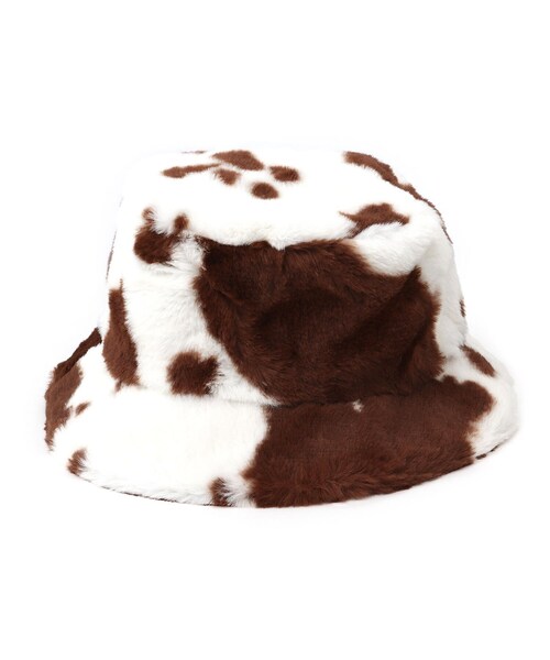 DRESKIP（ドレスキップ）の「◆HIDETRADING フェイクファーバケットハット（ハット・レディース・ブラック/アイボリー/ブラック系1/ダークブラウン系1/ブラウン系2/アイボリー系1・00）」の4枚目の写真