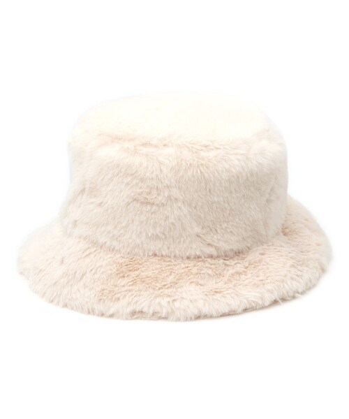 DRESKIP（ドレスキップ）の「◆HIDETRADING フェイクファーバケットハット（ハット・レディース・ブラック/アイボリー/ブラック系1/ダークブラウン系1/ブラウン系2/アイボリー系1・00）」の11枚目の写真