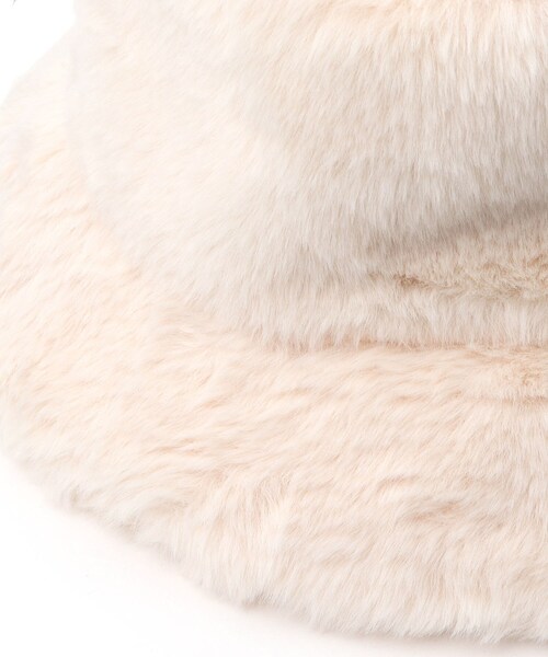 DRESKIP（ドレスキップ）の「◆HIDETRADING フェイクファーバケットハット（ハット・レディース・ブラック/アイボリー/ブラック系1/ダークブラウン系1/ブラウン系2/アイボリー系1・00）」の8枚目の写真