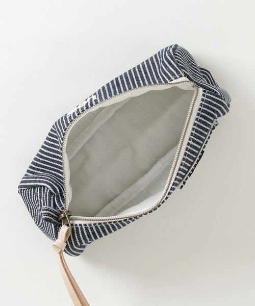 Lee（リー）の「Lee（リー）デニムマルチポーチ/ペンケース（ポーチ・レディース・オフホワイト/ネイビー/ストライプ・FREE）」の6枚目の写真