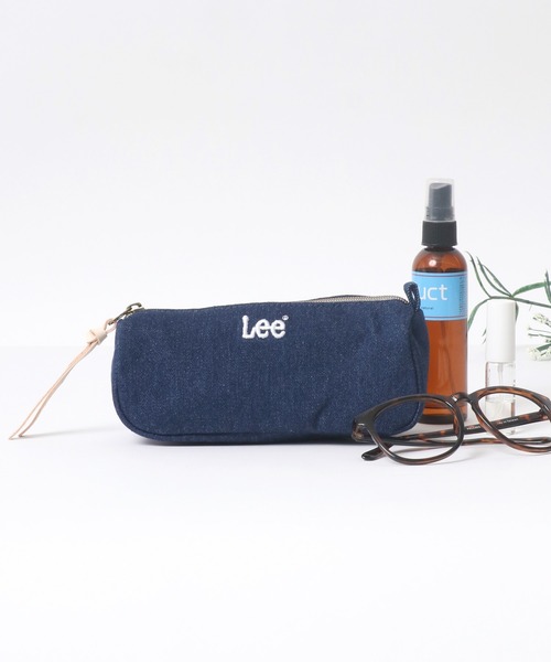 Lee（リー）の「Lee（リー）デニムマルチポーチ/ペンケース（ポーチ・レディース・オフホワイト/ネイビー/ストライプ・FREE）」の9枚目の写真