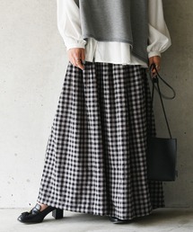 エミュラル emural ネルタックワイドパンツ