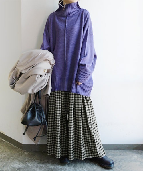 and it_（アンドイット）の「エミュラル emural ネルタックワイドパンツ（その他パンツ・レディース・その他1/その他2/その他3/ブラック・M-L）」の7枚目の写真