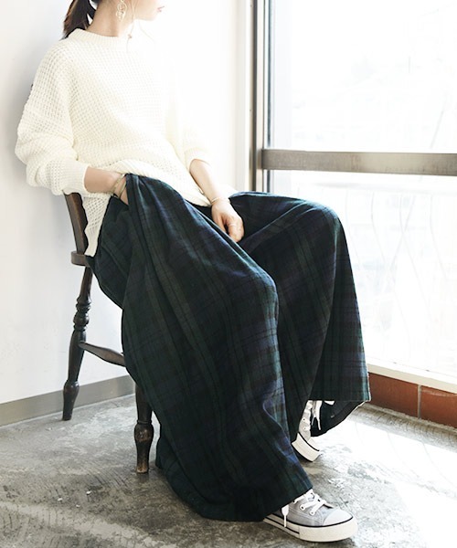 and it_（アンドイット）の「エミュラル emural ネルタックワイドパンツ（その他パンツ・レディース・その他1/その他2/その他3/ブラック・M-L）」の10枚目の写真