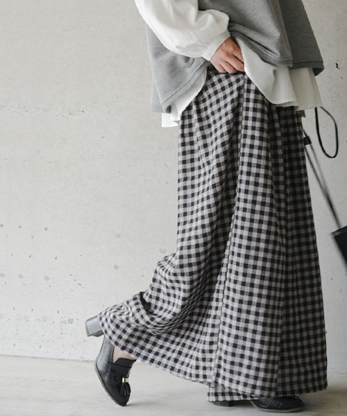 and it_（アンドイット）の「エミュラル emural ネルタックワイドパンツ（その他パンツ・レディース・その他1/その他2/その他3/ブラック・M-L）」の18枚目の写真