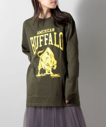 FREDY&GLOSTER | バッファロー柄 ヘビーウェイト長袖Tシャツ(Tシャツ/カットソー)