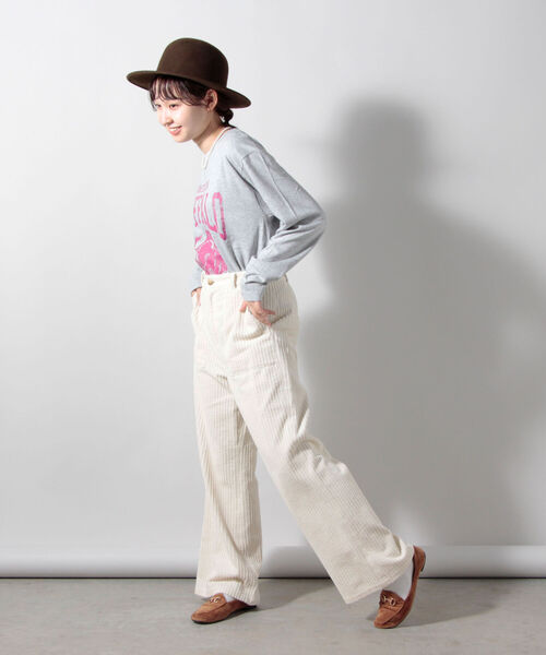 FREDY&GLOSTER（フレディアンドグロスター）の「バッファロー柄 ヘビーウェイト長袖Tシャツ（Tシャツ/カットソー・レディース・ブラック系その他4/グリーン系その他4/ホワイト系その他5/ブルー系その他7・38）」の16枚目の写真