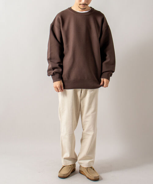 GLOSTER（グロスター）の「【GLOSTER/グロスター】《ニット＋カットソーの2点SET》テックレイヤードプルオーバーニット（ニット/セーター・メンズ・ライトグレー/ブラウン/オリーブ・MEDIUM/LARGE）」の12枚目の写真