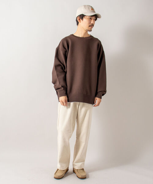 GLOSTER（グロスター）の「【GLOSTER/グロスター】《ニット＋カットソーの2点SET》テックレイヤードプルオーバーニット（ニット/セーター・メンズ・ライトグレー/ブラウン/オリーブ・MEDIUM/LARGE）」の9枚目の写真