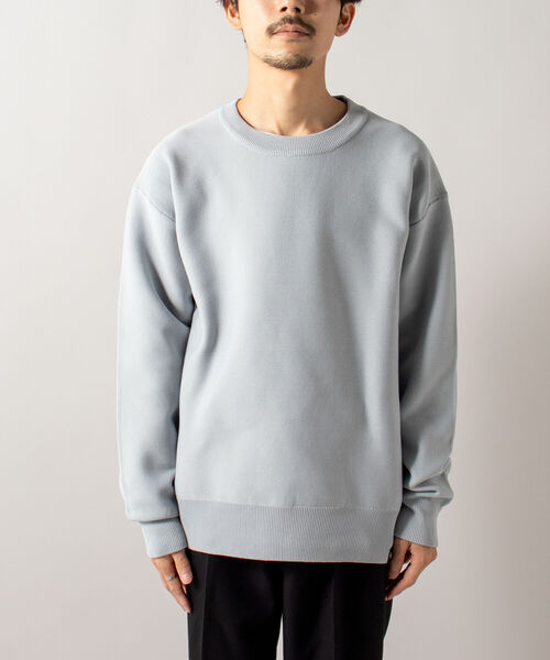 GLOSTER（グロスター）の「【GLOSTER/グロスター】《ニット＋カットソーの2点SET》テックレイヤードプルオーバーニット（ニット/セーター・メンズ・ライトグレー/ブラウン/オリーブ・MEDIUM/LARGE）」の22枚目の写真