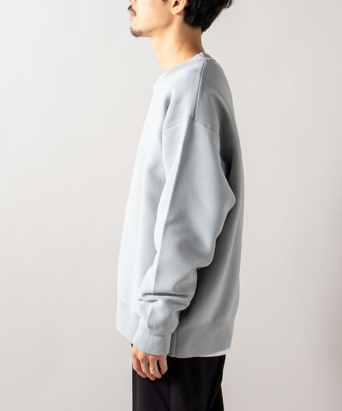 GLOSTER（グロスター）の「【GLOSTER/グロスター】《ニット＋カットソーの2点SET》テックレイヤードプルオーバーニット（ニット/セーター・メンズ・ライトグレー/ブラウン/オリーブ・MEDIUM/LARGE）」の10枚目の写真