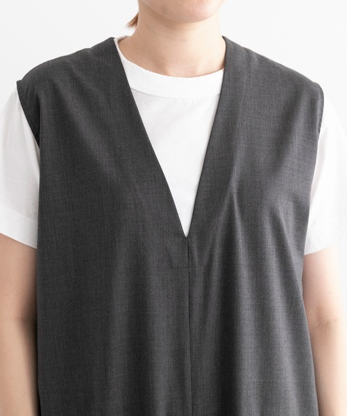 note et silence (ノートエシロンス)の「◇【 AMB100貨 】Honnete ジャンプスーツ(つなぎ/オールインワン・レディース・ブラック/グレー・1)」の13枚目の写真