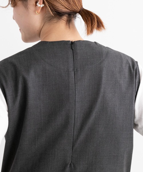 note et silence (ノートエシロンス)の「◇【 AMB100貨 】Honnete ジャンプスーツ(つなぎ/オールインワン・レディース・ブラック/グレー・1)」の17枚目の写真