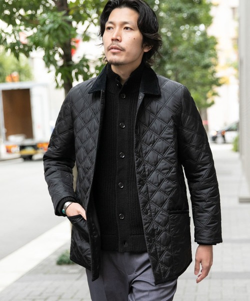 URBAN RESEARCH ROSSO MEN（アーバンリサーチロッソメン）の「丸井織物 キルティングジャケット（ナイロンジャケット・メンズ・ブラック/ネイビー/グレー・X-LARGE/LARGE/MEDIUM）」の8枚目の写真