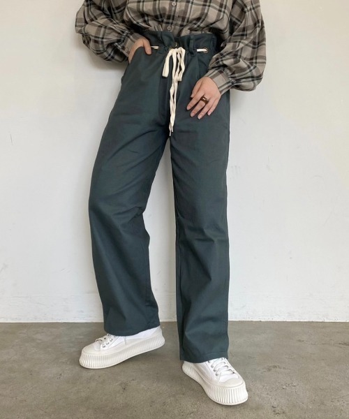 nemne store(ネンネストア)の「どんぐりと遊ぶウエスト縛りストレートパンツ(その他パンツ・レディース・オリーブ/グリーン/スミクロ・SMALL/MEDIUM)」の19枚目の写真