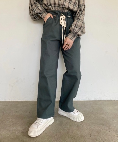 nemne store(ネンネストア)の「どんぐりと遊ぶウエスト縛りストレートパンツ(その他パンツ・レディース・オリーブ/グリーン/スミクロ・SMALL/MEDIUM)」の21枚目の写真