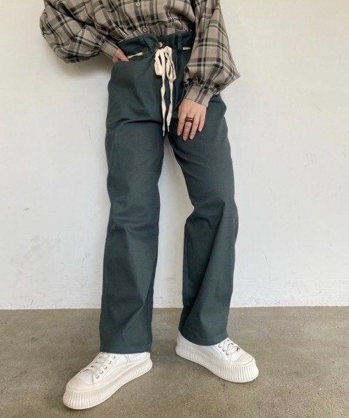 nemne store(ネンネストア)の「どんぐりと遊ぶウエスト縛りストレートパンツ(その他パンツ・レディース・オリーブ/グリーン/スミクロ・SMALL/MEDIUM)」の22枚目の写真