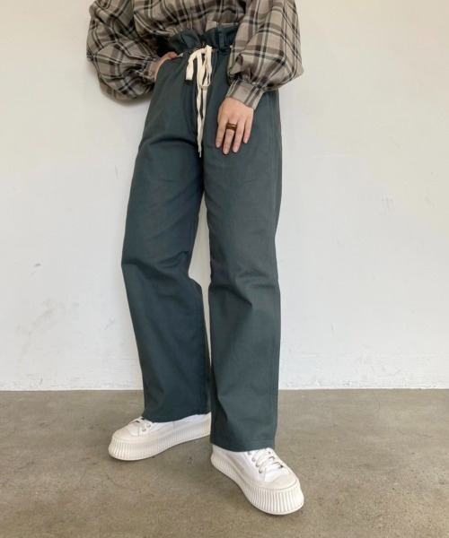 nemne store(ネンネストア)の「どんぐりと遊ぶウエスト縛りストレートパンツ(その他パンツ・レディース・オリーブ/グリーン/スミクロ・SMALL/MEDIUM)」の20枚目の写真