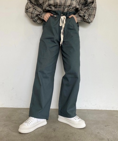 nemne store(ネンネストア)の「どんぐりと遊ぶウエスト縛りストレートパンツ(その他パンツ・レディース・オリーブ/グリーン/スミクロ・SMALL/MEDIUM)」の16枚目の写真