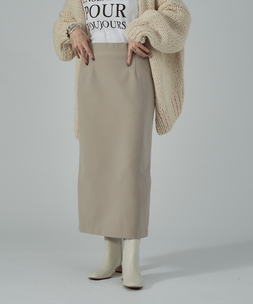 Rouge vif(ルージュヴィフ)の「4WAYストレッチタイトスカート(スカート・レディース・チャコールグレー/ベージュ/モカ・38/36)」の3枚目の写真